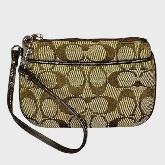 Coach Signature Wristlet - Picture 2 of 9